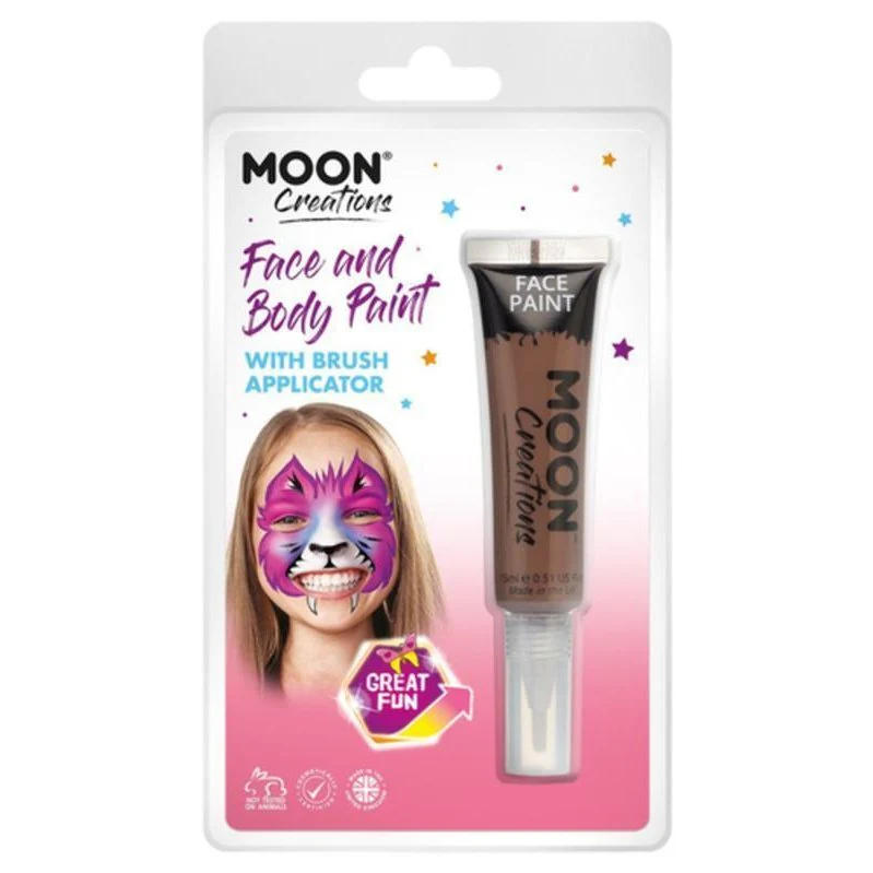 Moon Creations Face & Body Paints, Brown - Image 3