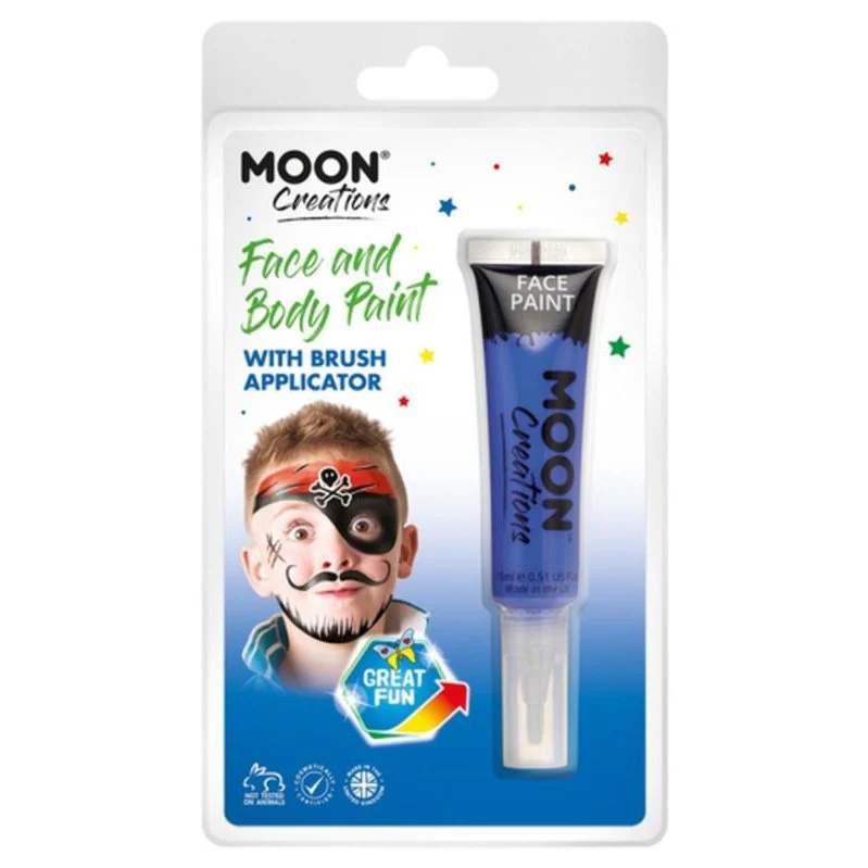 Moon Creations Face & Body Paints, Dark Blue - Image 3