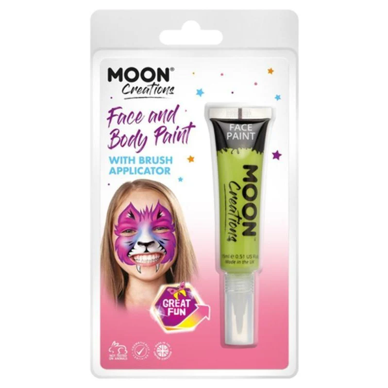 Moon Creations Face & Body Paints, Lime Green - Image 3
