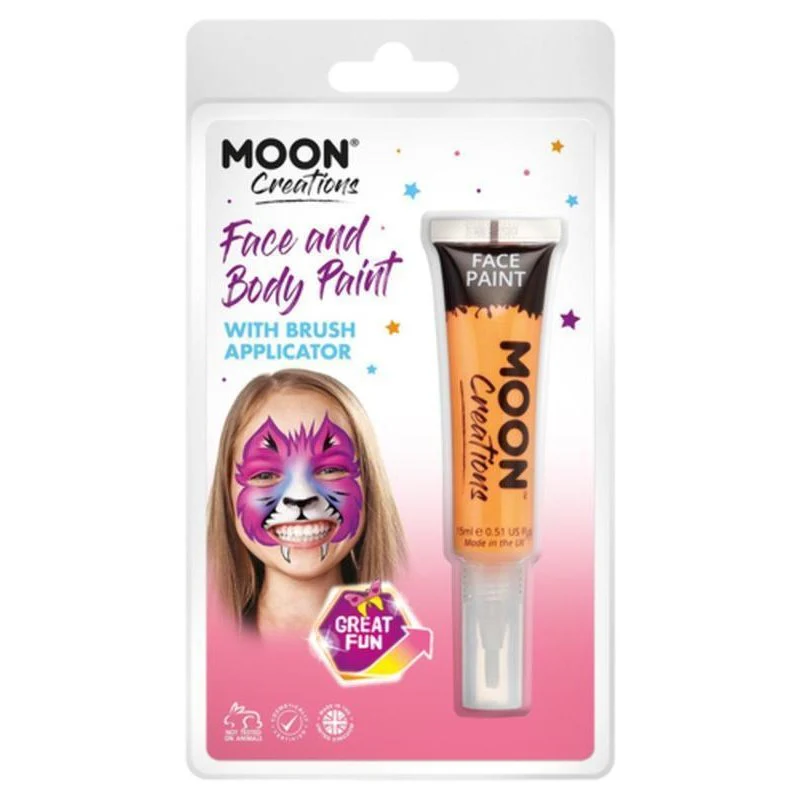 Moon Creations Face & Body Paints, Orange - Image 3