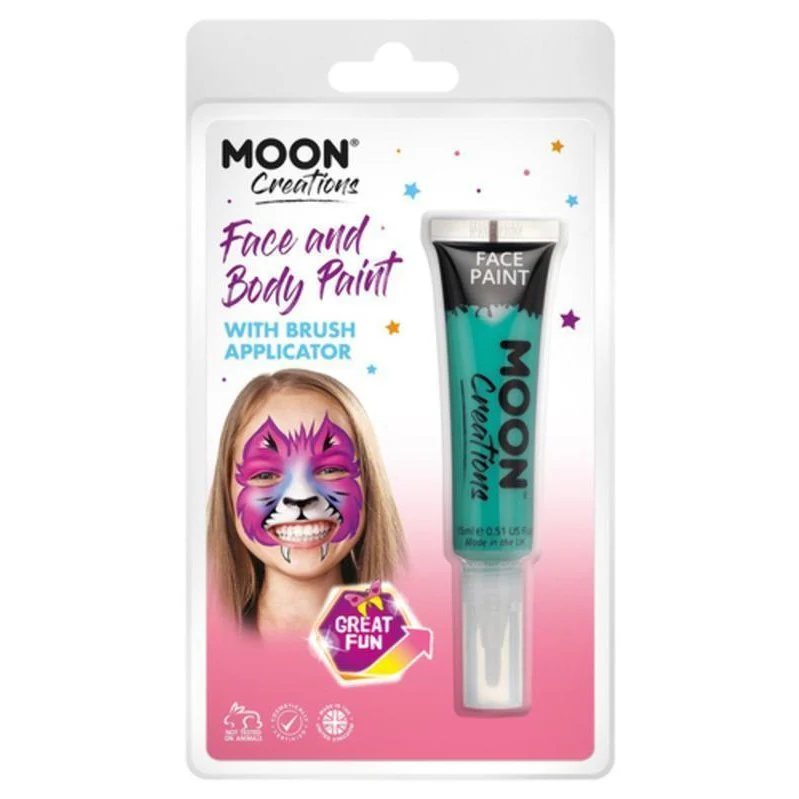 Moon Creations Face & Body Paints, Turquoise - Image 3