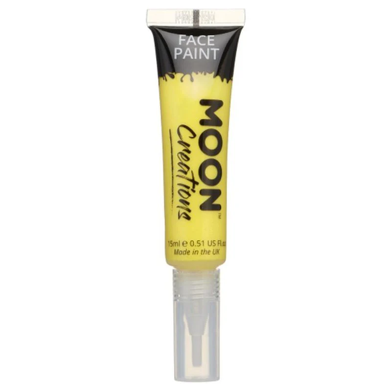 Moon Creations Face & Body Paints, Yellow - Image 2
