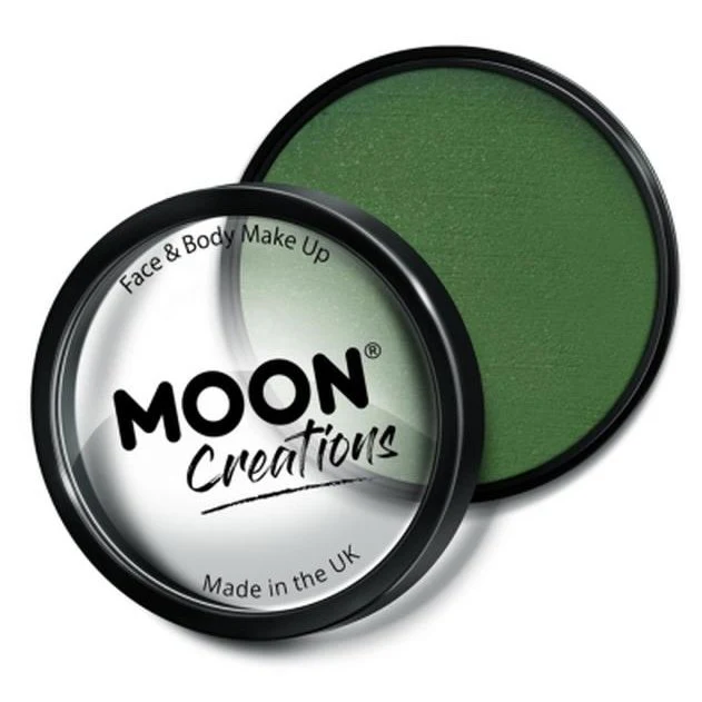Moon Creations Pro Face Paint Cake Pot, Army Green - Image 2
