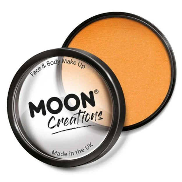 Moon Creations Pro Face Paint Cake Pot, Orange - Image 2