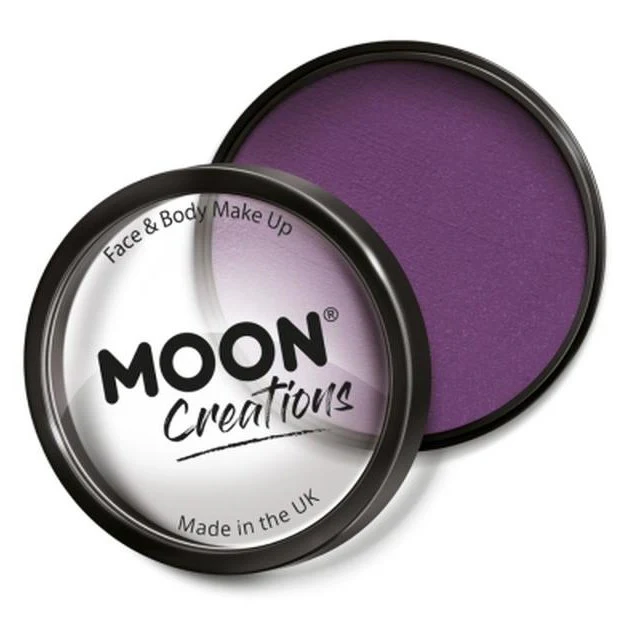 Moon Creations Pro Face Paint Cake Pot, Purple - Image 2