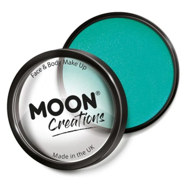 Moon Creations Pro Face Paint Cake Pot, Turquoise