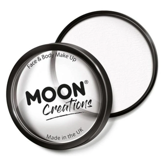 Moon Creations Pro Face Paint Cake Pot, White