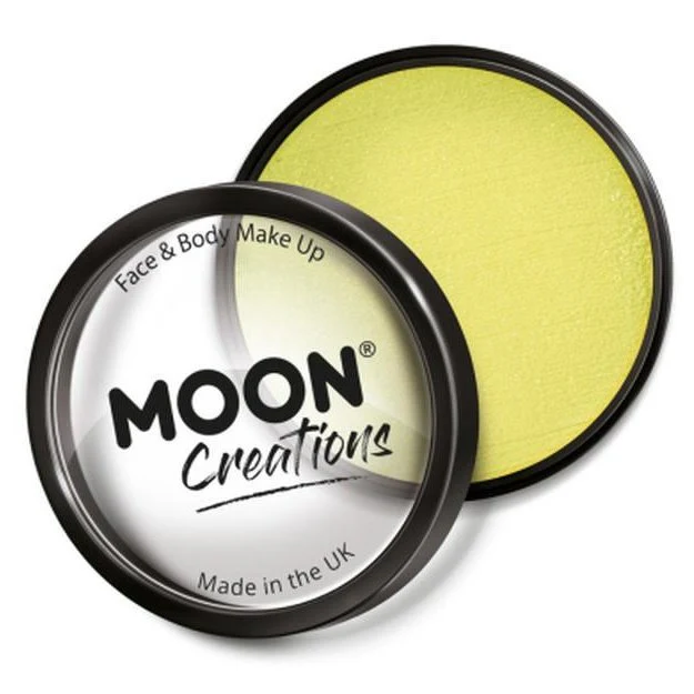 Moon Creations Pro Face Paint Cake Pot, Yellow