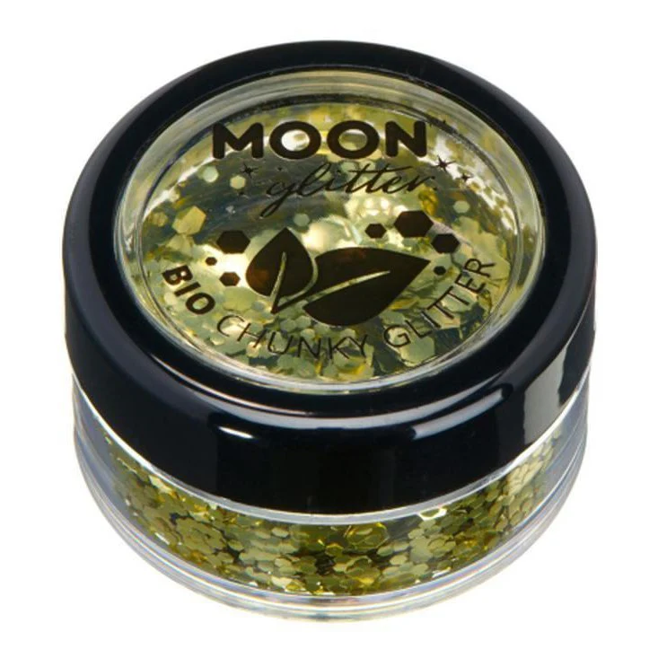 Moon Glitter Bio Chunky Glitter, Gold - Image 2
