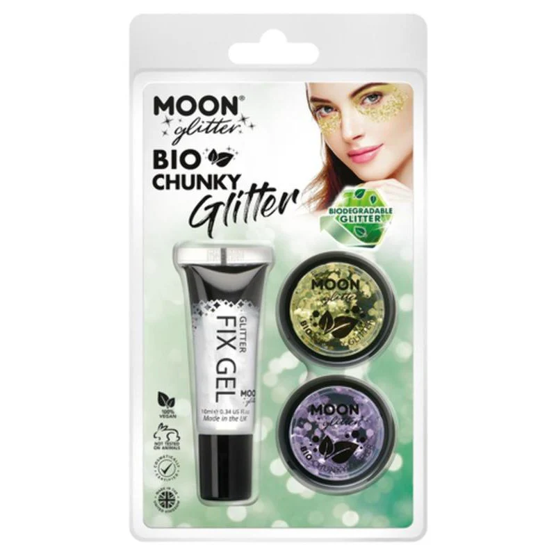 Moon Glitter Bio Chunky Glitter, Gold, Lavender