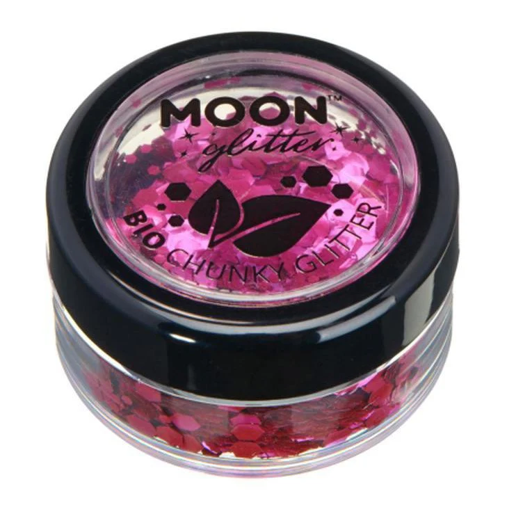 Moon Glitter Bio Chunky Glitter, Pink - Image 2