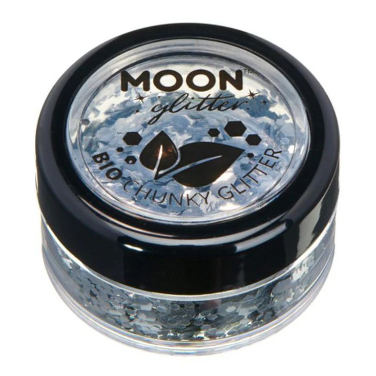 Moon Glitter Bio Chunky Glitter, Silver - Image 2