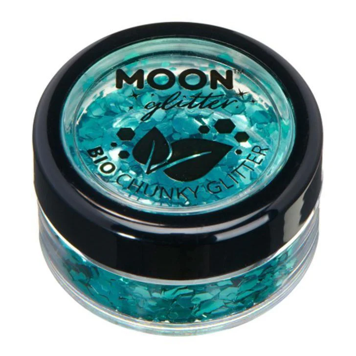 Moon Glitter Bio Chunky Glitter, Turquoise - Image 2