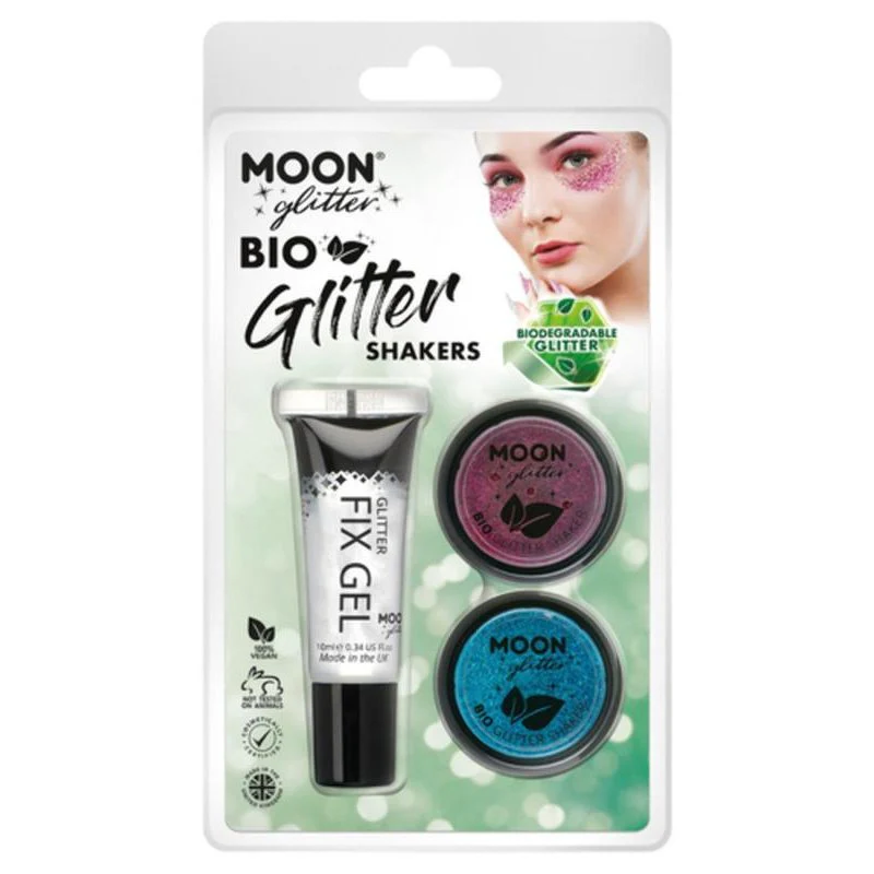 Moon Glitter Bio Glitter Shakers, Dark Rose, Blue