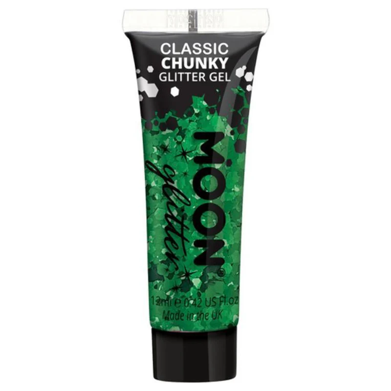 Moon Glitter Classic Chunky Glitter Gel, Green - Image 2