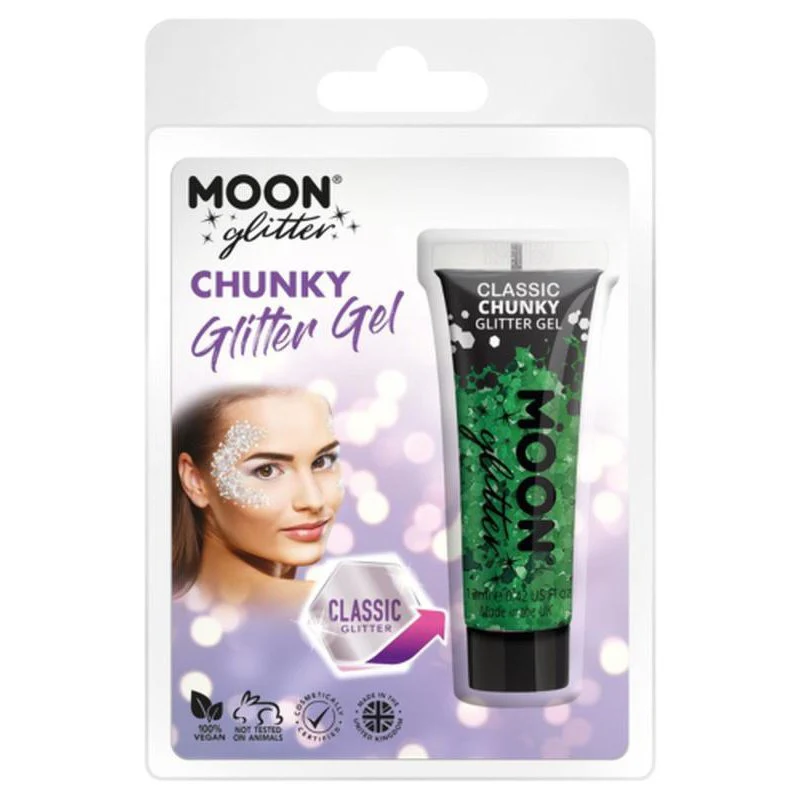 Moon Glitter Classic Chunky Glitter Gel, Green - Image 3