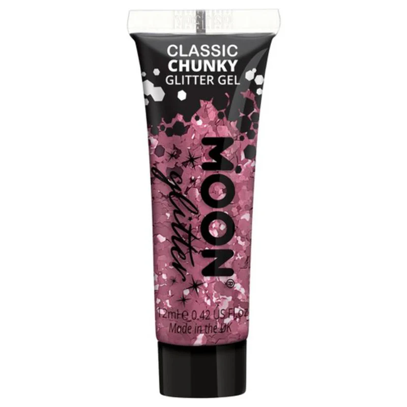 Moon Glitter Classic Chunky Glitter Gel, Pink - Image 2