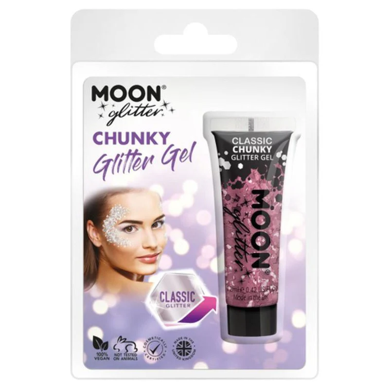 Moon Glitter Classic Chunky Glitter Gel, Pink - Image 3