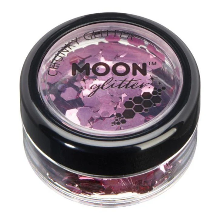 Moon Glitter Classic Chunky Glitter, Pink - Image 2