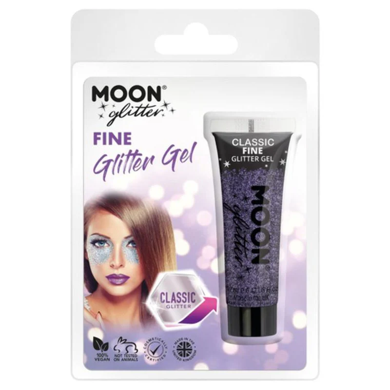 Moon Glitter Classic Fine Glitter Gel, Lilac - Image 3