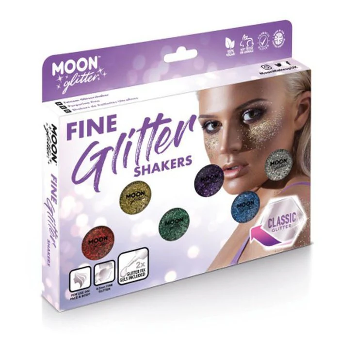 Moon Glitter Classic Fine Glitter Shaker, Assorted