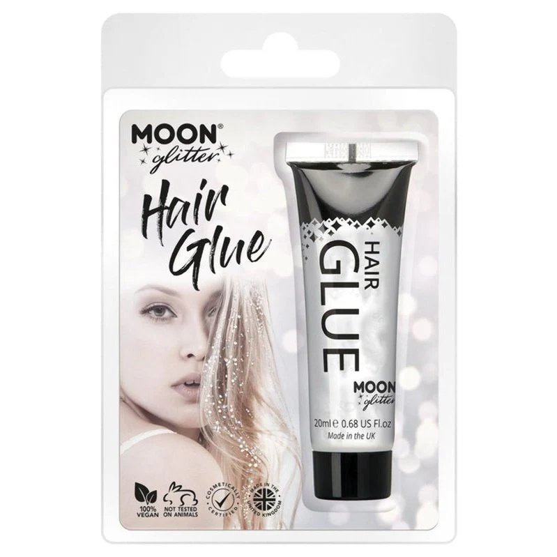 Moon Glitter Hair Glue, Clear - Image 3