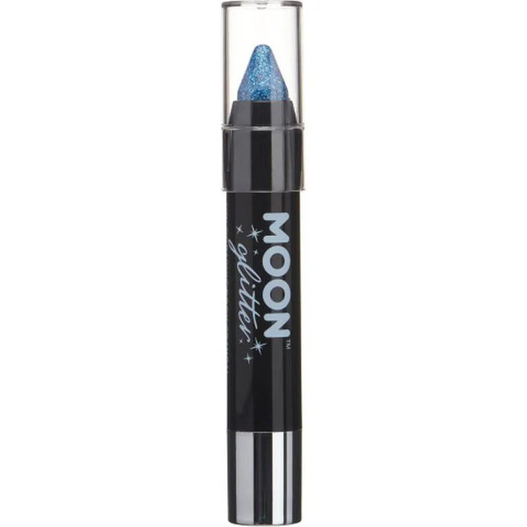 Moon Glitter Holographic Body Crayons, Blue