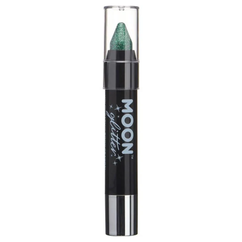 Moon Glitter Holographic Body Crayons, Green - Image 2