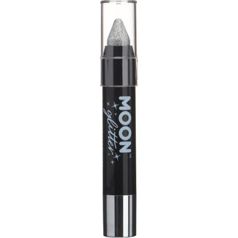 Moon Glitter Holographic Body Crayons, Silver - Image 2