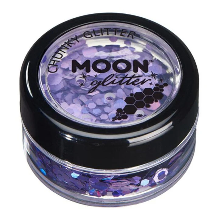Moon Glitter Holographic Chunky Glitter, Purple - Image 2