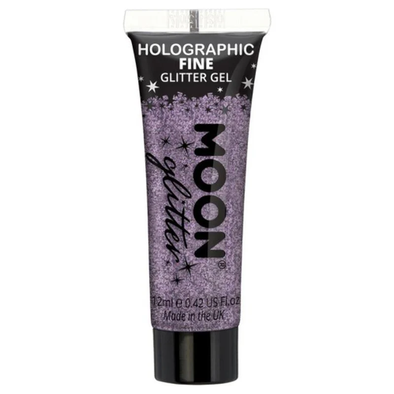 Moon Glitter Holographic Fine Glitter Gel, Purple - Image 2