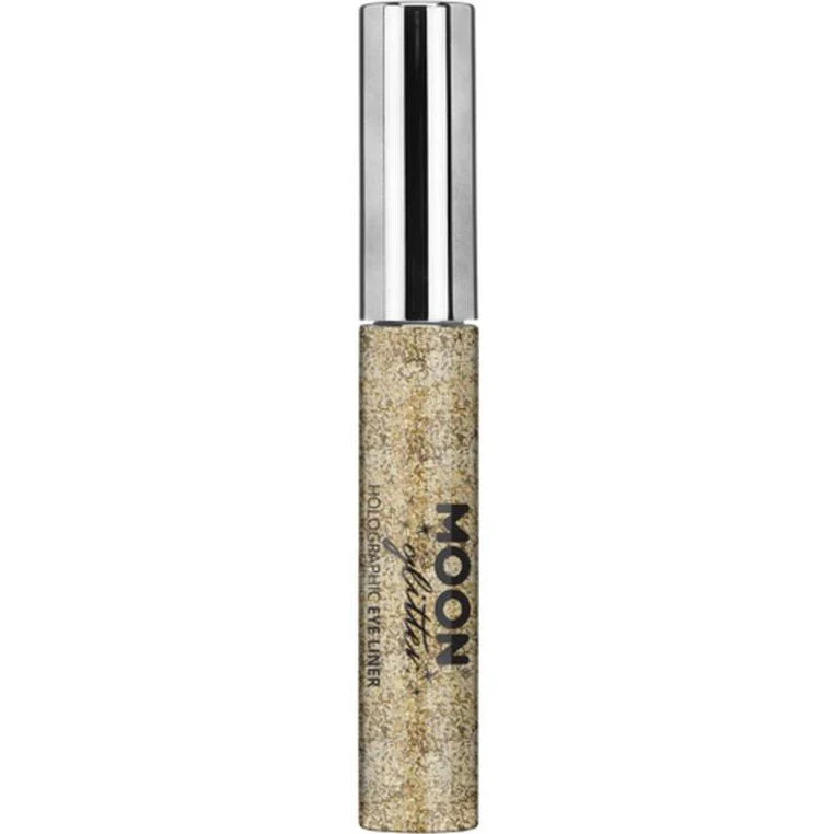 Moon Glitter Holographic Glitter Eye Liner, Gold - Image 2