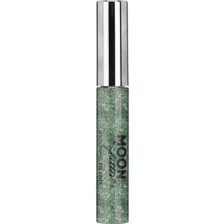 Moon Glitter Holographic Glitter Eye Liner, Green - Image 2