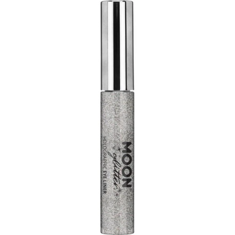 Moon Glitter Holographic Glitter Eye Liner, Silver