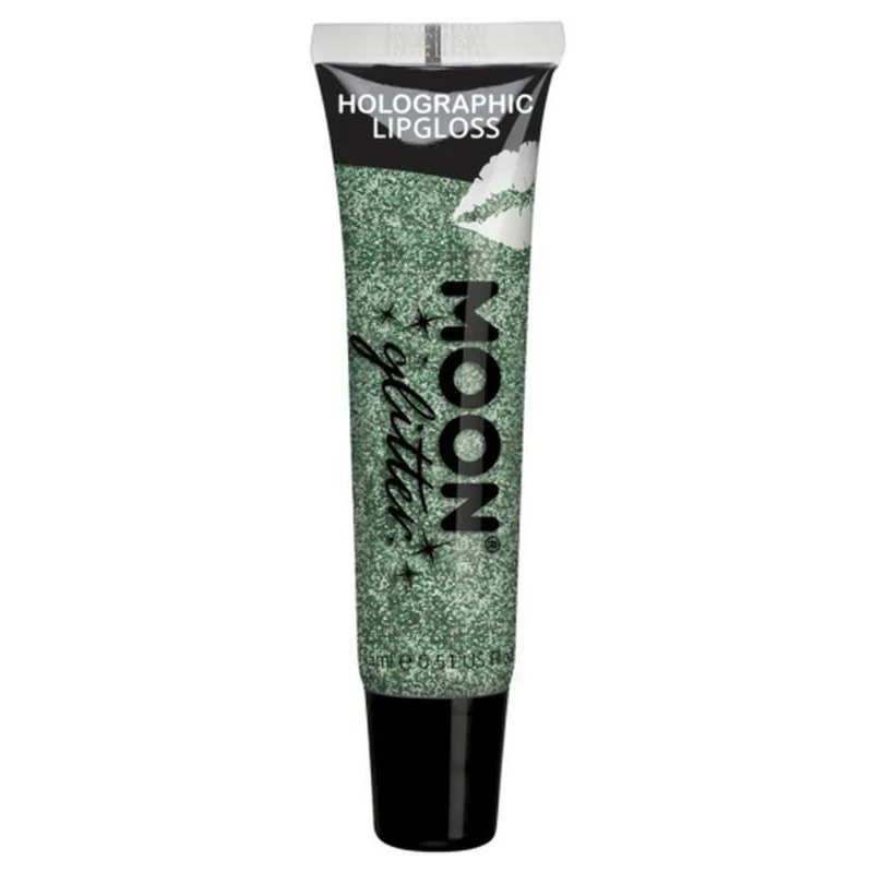 Moon Glitter Holographic Glitter Lipgloss, Green - Image 2