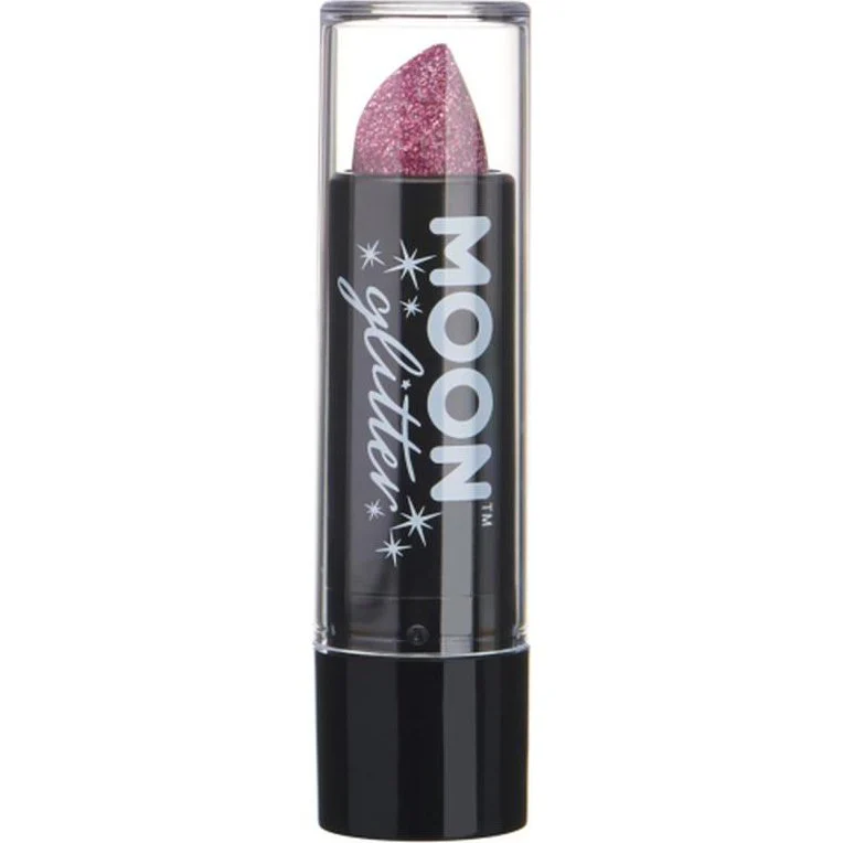 Moon Glitter Holographic Glitter Lipstick, Pink