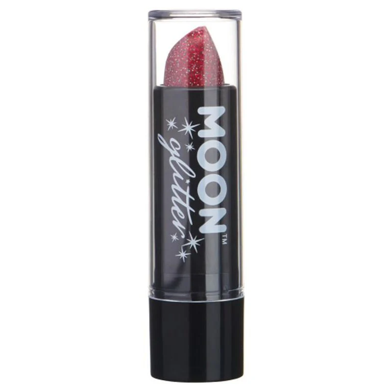 Moon Glitter Holographic Glitter Lipstick, Red - Image 2