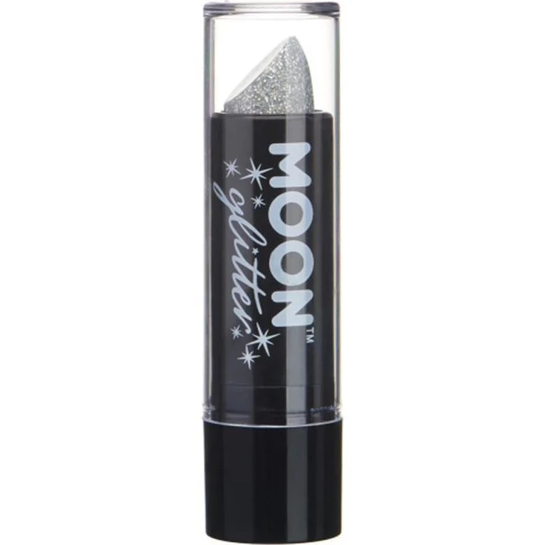 Moon Glitter Holographic Glitter Lipstick, Silver - Image 2