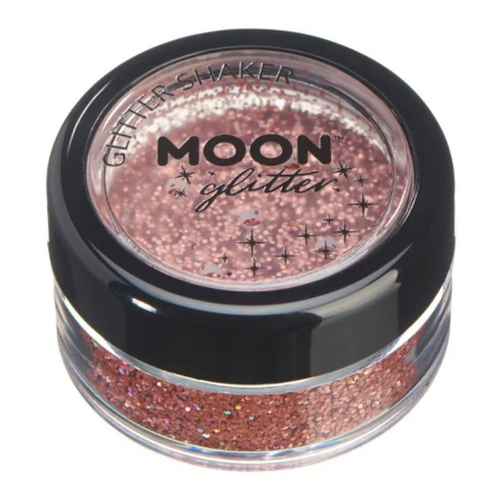 Moon Glitter Holographic Glitter Shakers, Rose Gold - Image 2