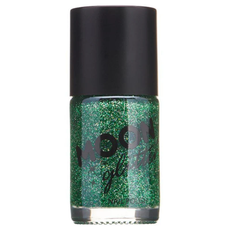 Moon Glitter Holographic Nail Polish, Green - Image 2