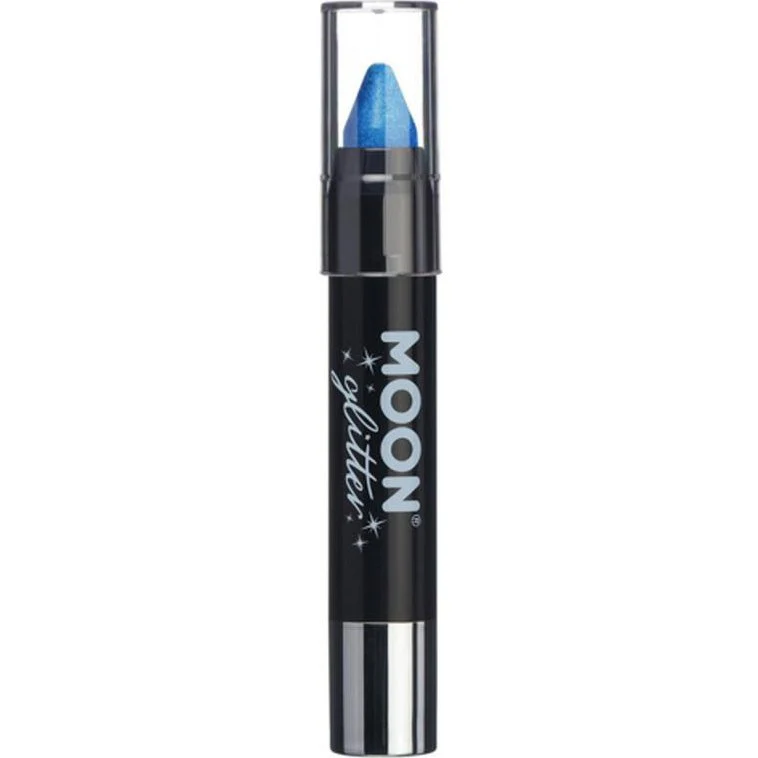 Moon Glitter Iridescent Body Crayons, Blue - Image 2