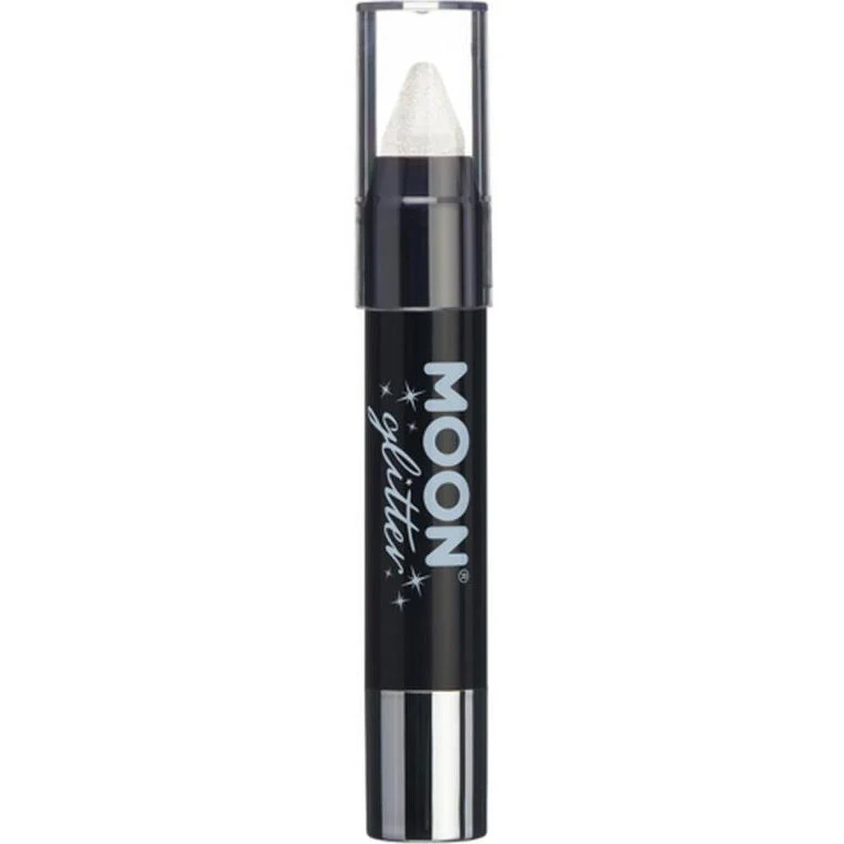 Moon Glitter Iridescent Body Crayons, White - Image 2