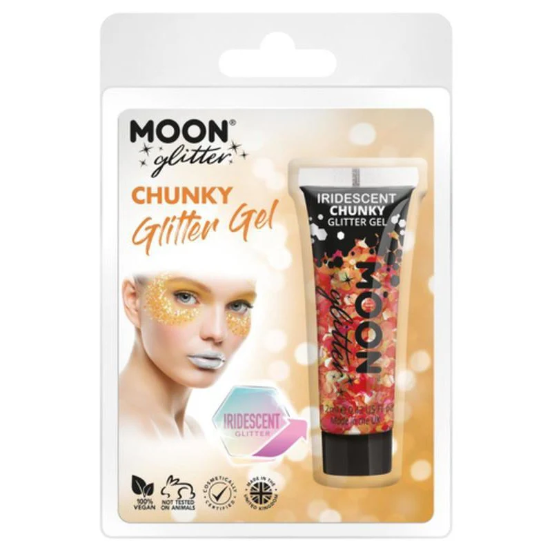 Moon Glitter Iridescent Chunky Glitter Gel, Cherry - Image 2