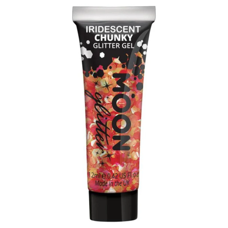 Moon Glitter Iridescent Chunky Glitter Gel, Cherry - Image 3