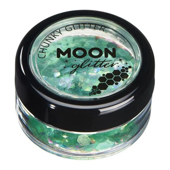 Moon Glitter Iridescent Chunky Glitter, Green