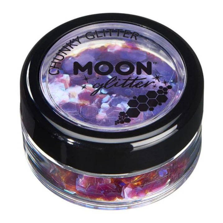 Moon Glitter Iridescent Chunky Glitter, Purple