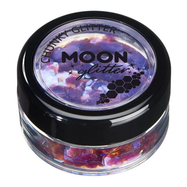 Moon Glitter Iridescent Chunky Glitter, Purple - Image 2