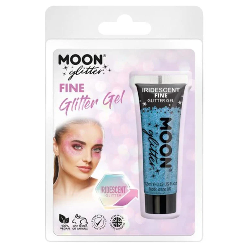 Moon Glitter Iridescent Glitter Gel, Blue - Image 3