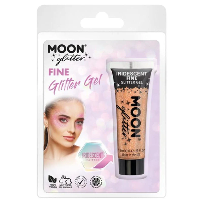 Moon Glitter Iridescent Glitter Gel, Orange - Image 3