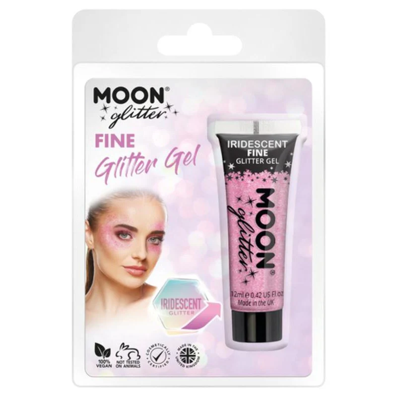 Moon Glitter Iridescent Glitter Gel, Pink - Image 3